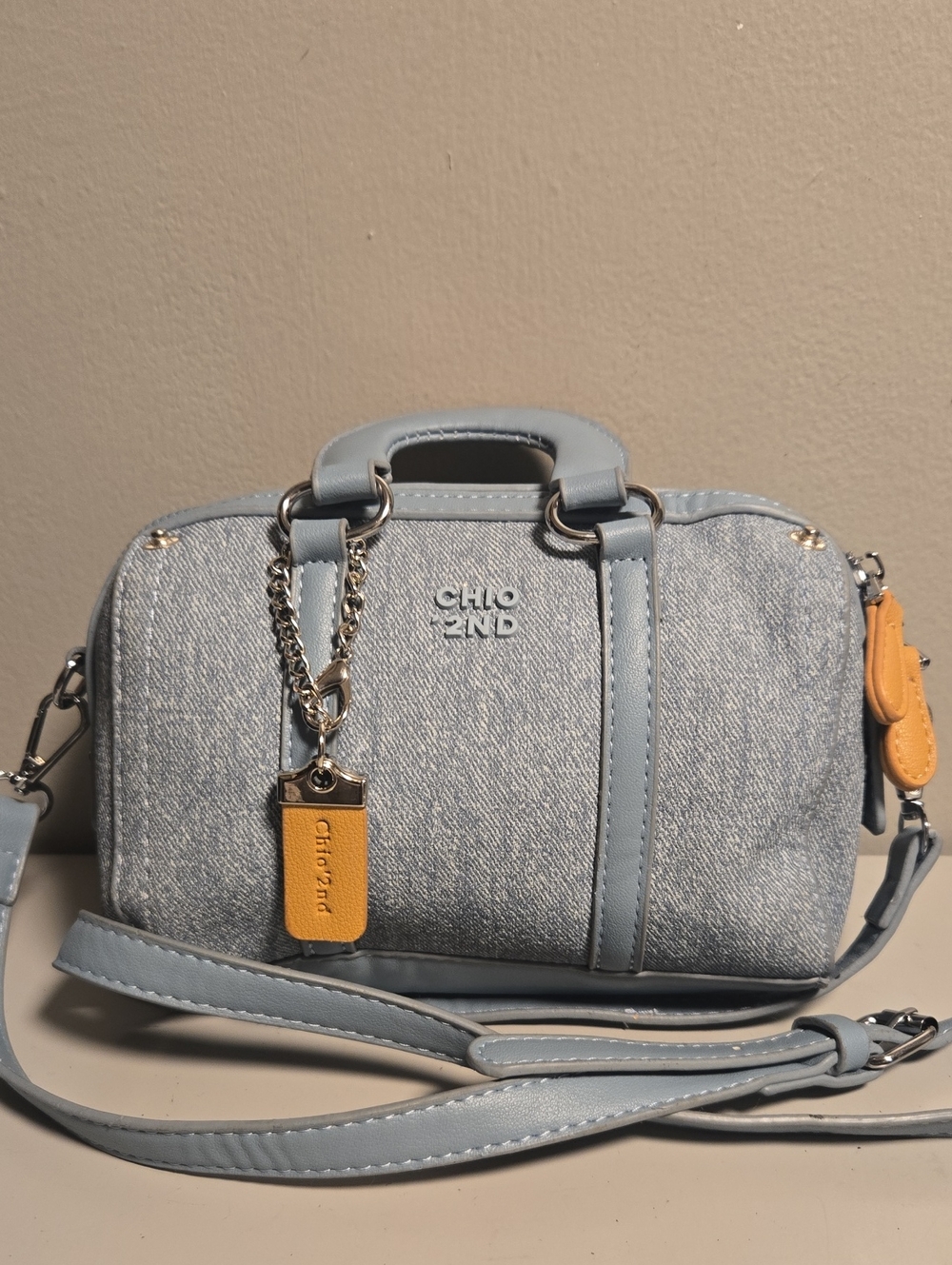 CHIO 2nd Denim Minibag Light Blue Satchel